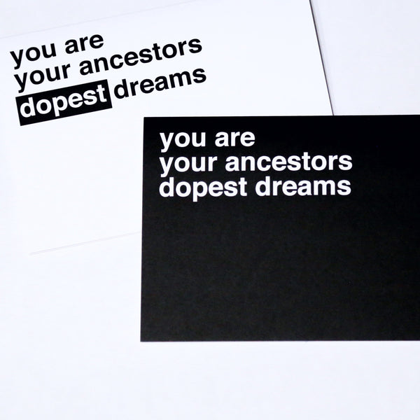 'ancestors' encouragement card