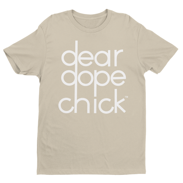 dear dope chick™ logo shirt -- tan
