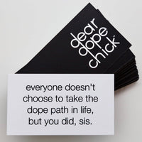 dear dope chick™ encouragement cards